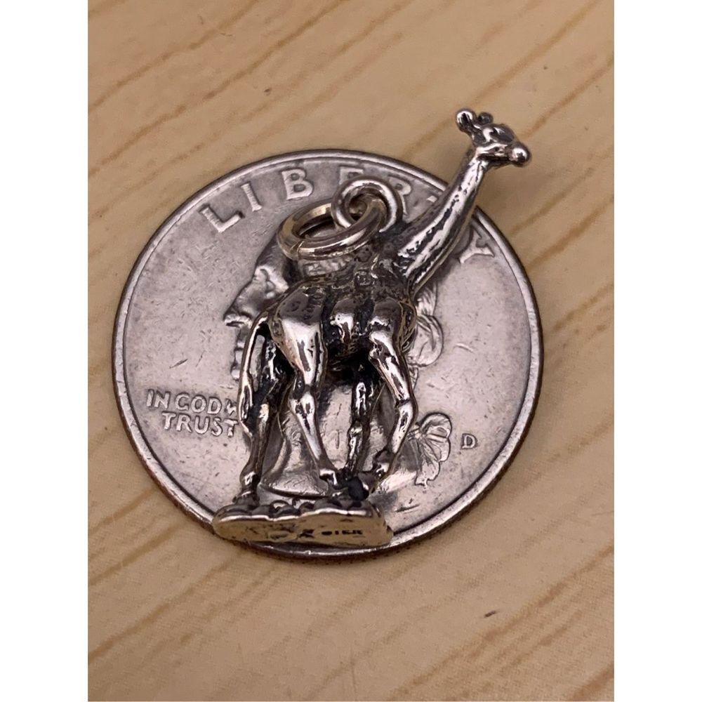 Giraffe Sterling Silver Jewelry Charm